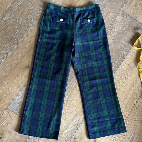 ALEXIA ADMOR Jayden Wide Leg Plaid Pant In Green - Picture 4 of 14